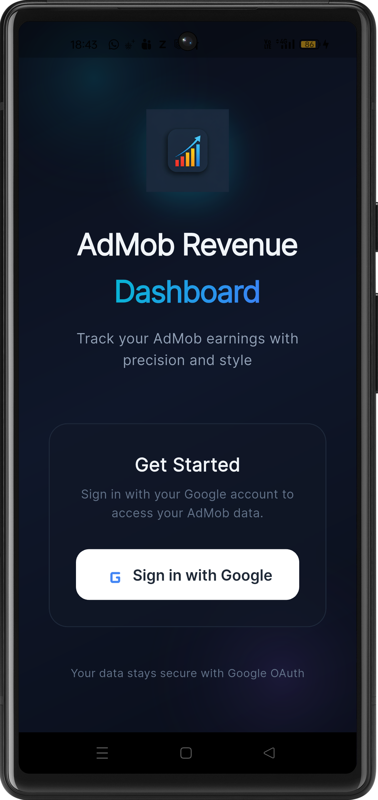 AdMobWise Dashboard Screenshot