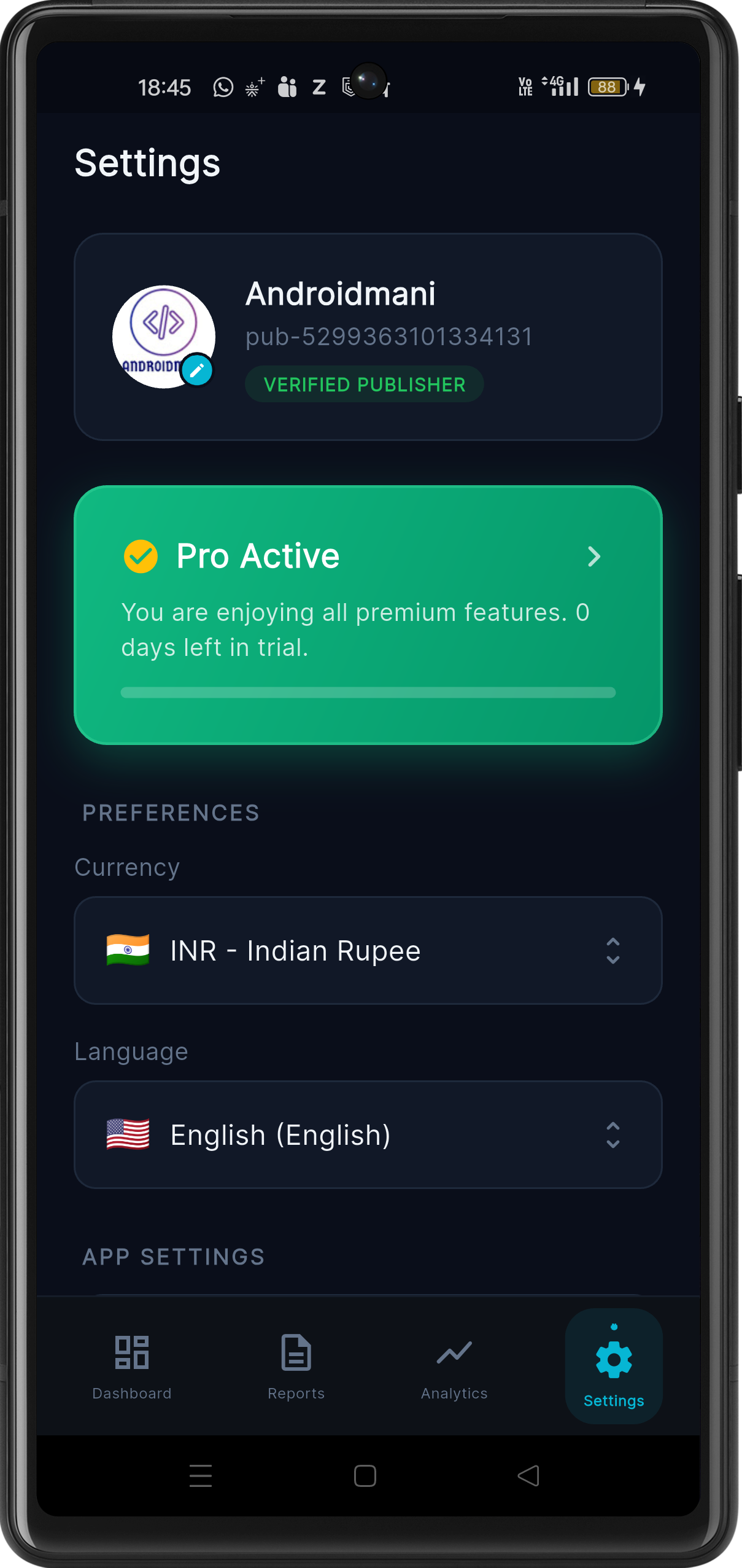AI Insights Screenshot